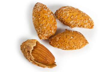 roasted, shelled and salted almonds