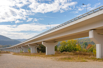 Fototapeta na wymiar Elevated Highway Overpass