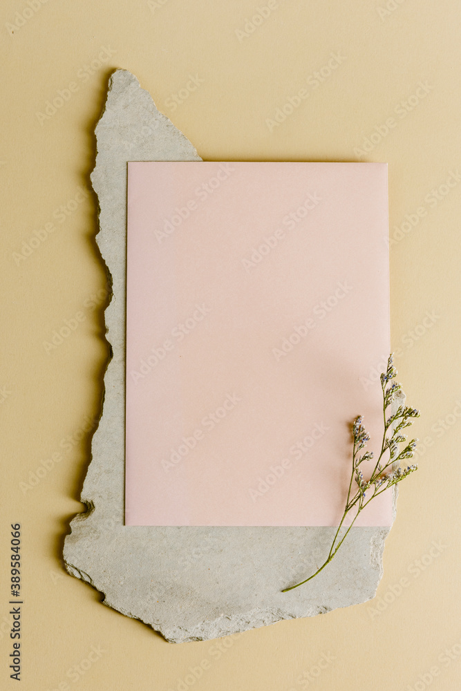 Poster pink name card design element