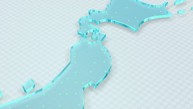 Japan Map Nippon Tokyo Osaka background