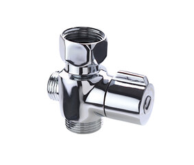 Divertor plumbing isolated on white
