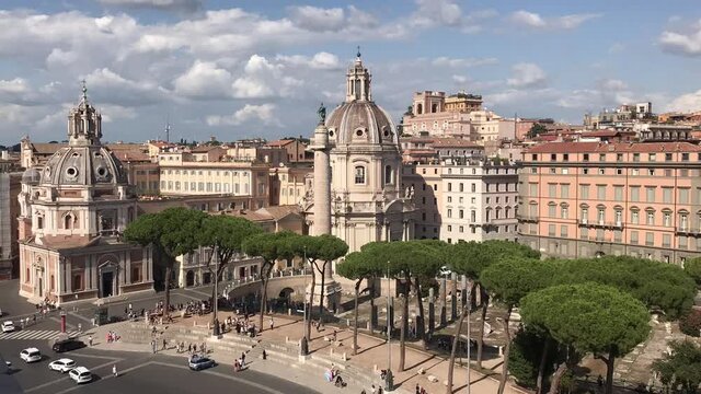 View of the streets of Rome, Italy