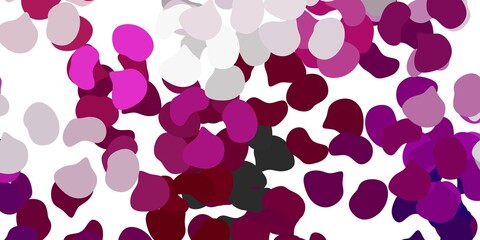 Light pink vector backdrop with chaotic shapes.