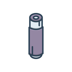 Color illustration icon for wrap