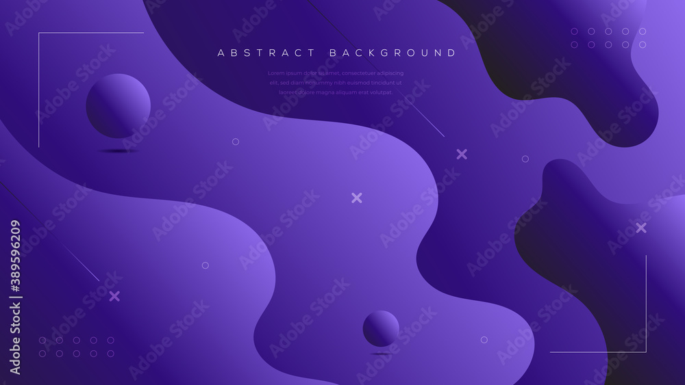 Poster minimal geometric creative background. dynamic fluid shapes composition. abstract gradient liquid pu