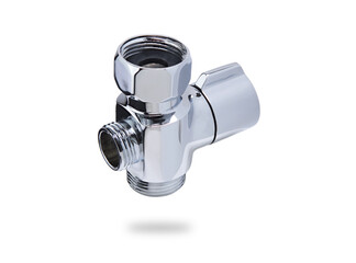 Divertor plumbing isolated on white
