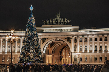 New year, christmas, christmas tree