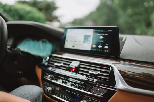 Automobil Display Anzeige Wetter Innenausstattung Board Computer