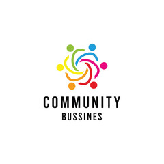 Colorful Community Logo design Vector