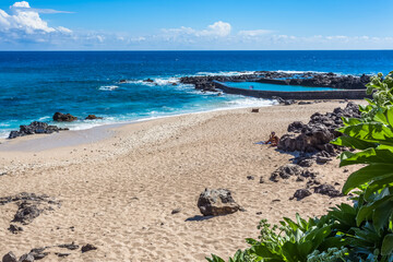 beach and sea, Boucan Canot, Reunion island 
