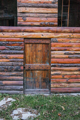 Wooden Door in the mountains