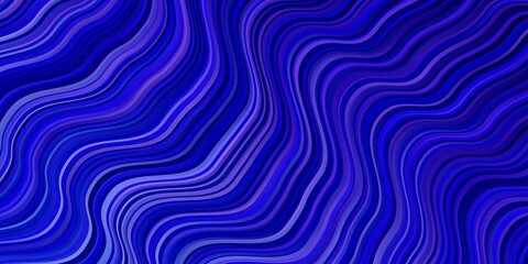 Light Pink, Blue vector background with bent lines.