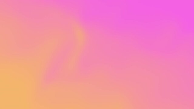 Pink And Yellow Moving Gradient Backdrop. Smooth Color Transitions. Blurred Abstract Motion Graphic. Flowing Background