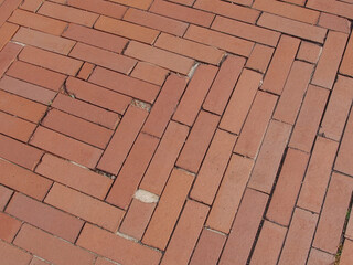 煉瓦のエントランス