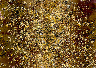 Golden abstract  decorative paper texture  background  for  artwork  - Illustration