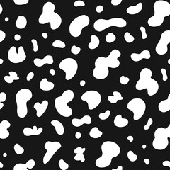 Seamless cow hide pattern. Vector repeat texture