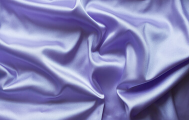 Smooth elegant lilac silk with soft folds can be used as background