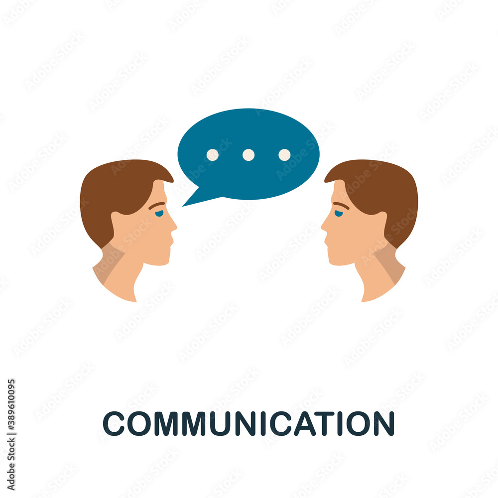 Poster communication icon. simple element from creativity collection. creative communication icon for web d