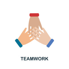 Teamwork icon. Simple element from creativity collection. Creative Teamwork icon for web design, templates, infographics and more