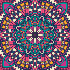 Tribal vintage abstract geometric ethnic seamless pattern ornamental. Mexican psychdedlic design