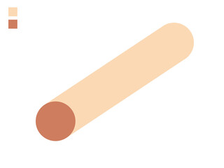 印鑑 ハンコ　肌色