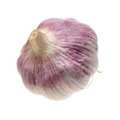 fresh garlic isolated on white background 