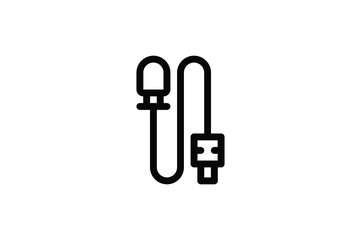 Photograph Outline Icon - Clip On Microphone