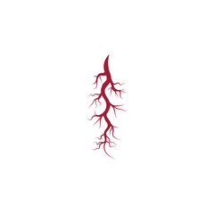 Veins Logo Template vector symbol