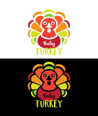 Baby turkey svg