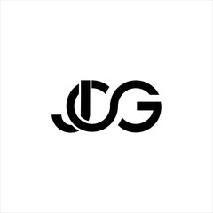 Fototapeta premium Creative JCG Monogram Logo Design for Modern Technology and Business