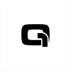 Geometric letter Q logo. Digital vector design. Data pixel symbol. Elegant line font. Modern web technology concept. Minimalist business icon. Isolated abstract brand identity. Creative logotype.