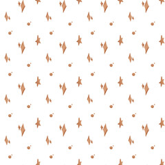 Fototapeta na wymiar Kawaii square seamless pattern birthday balloon, confetti on white background. Textured digital art hand drawn. Print for fabric, stationery, wrapping paper, wallpaper, scrapbooking