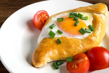 Adzharian khachapuri with egg