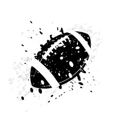 American football ball, great design for any purposes. Abstract background. Graphic element vector. Dark grunge background © Oleksandr