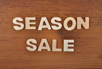 Fototapeta premium Begriff aus Holzbuchstaben auf altem dunklem Holz