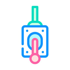control lever color icon vector illustration sign