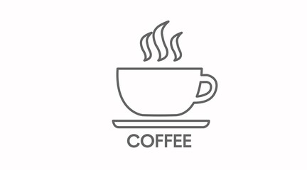 Vector Isolated Illustration of a Coffee Cup Icon