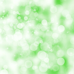 Obraz premium White green bokeh gradient background.