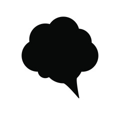 The icon text. Conversation window. Cloud, comics.