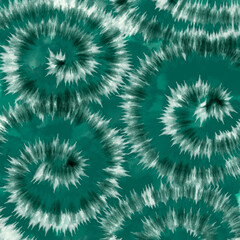 Tye Dye green white spiral background.