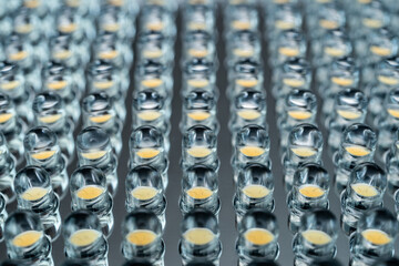 Close up LED lighting ,LED video and photography light background.