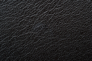 Close up black lether texture background. For graphic and art design.