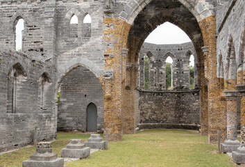 Fototapeta na wymiar Church ruins in Bermuda