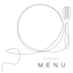 Restaurant menu background vector illustration