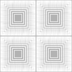 Mosaic with geometric shapes. Seamless pattern. Design with manual hatching. Textile. Ethnic boho ornament. Vector illustration for web design or print.