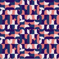 Beautiful of Colorful Shape with Flower, Repeated, Abstract, Illustrator Floral Pattern Wallpaper. Image for Printing on Paper, Wallpaper or Background, Covers, Fabrics