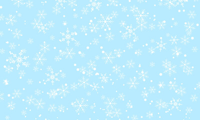 Falling snow background. Vector illustration