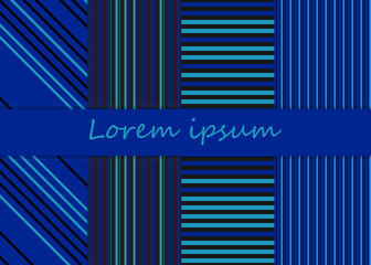 Stripes blue pattern. Trendy colors background.