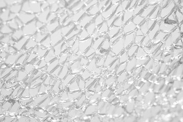 Texture broken glass on white background