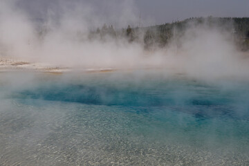 Geothermal area of Yellowstone National park
